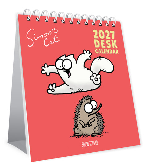 Simon's Cat easel desk calendar 2027