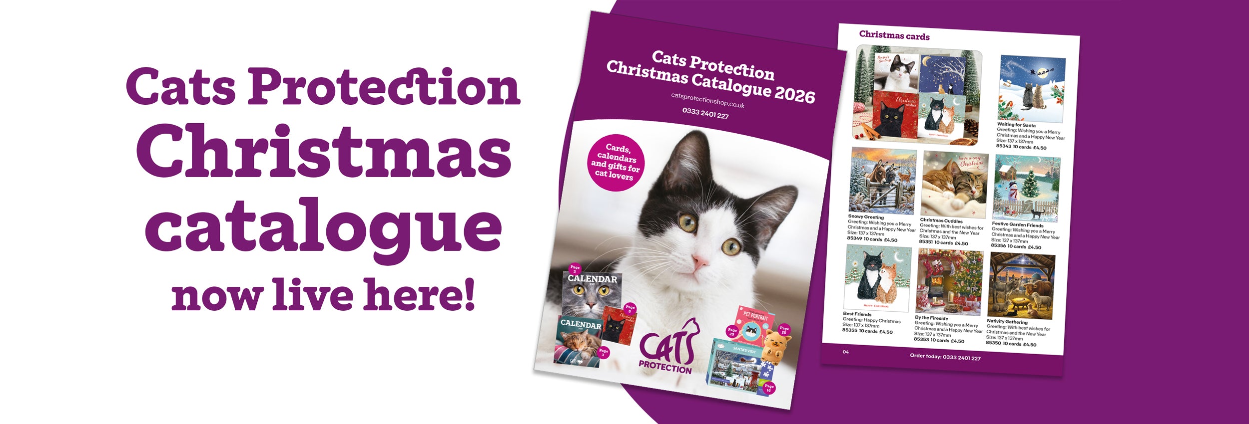 Cats Protection Christmas catalogue now live